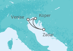 3 Night Adriatic Cruise On MSC Armonia Departing From Venice itinerary map