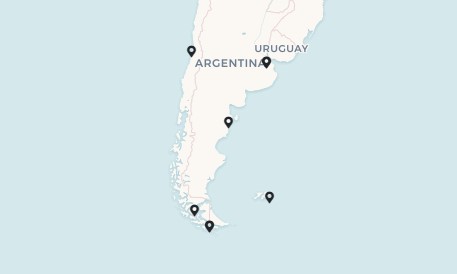 18 Night Antarctica Cruise On Serenade of the Seas Departing From Buenos Aires itinerary map