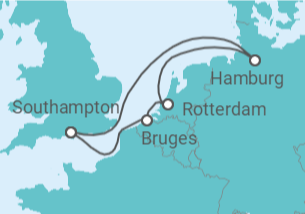 7 Night Northern Europe Cruise On Iona Departing From Southampton itinerary map