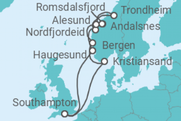 12 Night Norwegian Fjords Cruise On Arcadia Departing From Southampton
