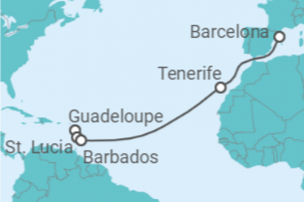 12 Night Transatlantic Cruise On Costa Fortuna Departing From Pointe-à-Pitre