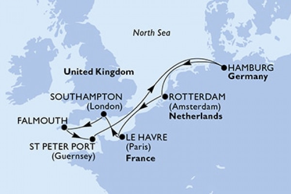 9 Night Northern Europe Cruise On MSC Euribia Departing From Hamburg