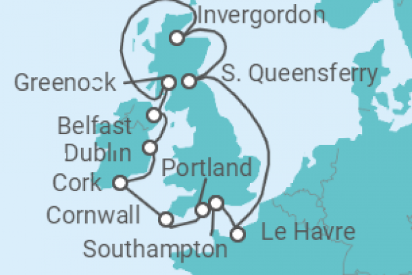 12 Night British Isles Cruise On Regal Princess Departing From Southampton