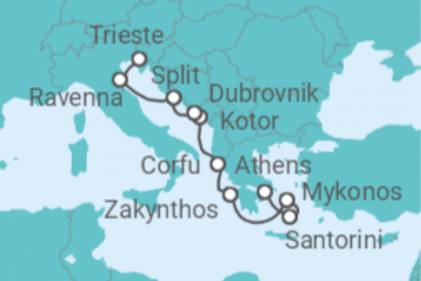 9 Night Mediterranean Cruise On Norwegian Pearl Departing From Piraeus(Athens)
