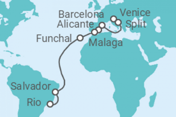 17 Night Transatlantic Cruise On MSC Armonia Departing From Venice