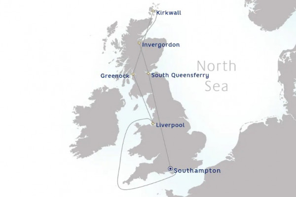 14 Night British Isles Cruise On Britannia Departing From Southampton