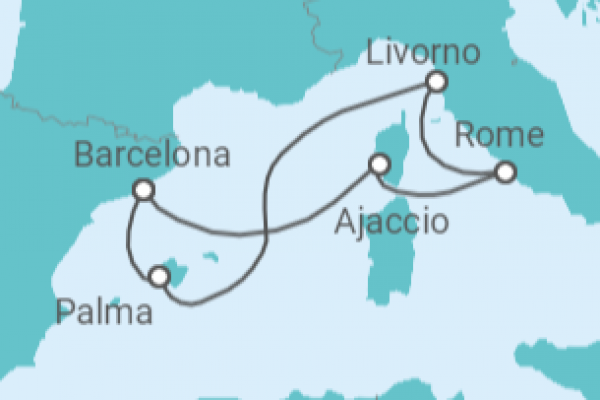 7 Night Mediterranean Cruise On AIDAstella Departing From Palma de Mallorca