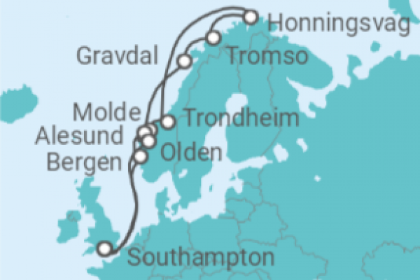 14 Night Norwegian Fjords Cruise On Sky Princess Departing From Southampton