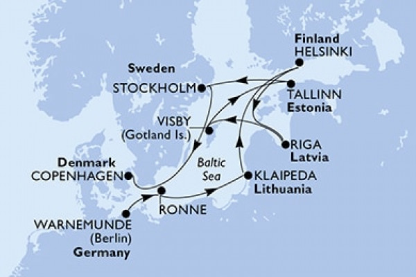 10 Night Baltic Sea Cruise On MSC Poesia Departing From Warnemunde