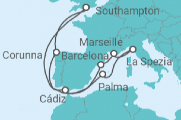 14 Night Mediterranean Cruise On Arvia Departing From Southampton