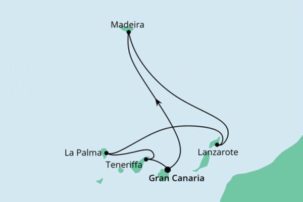7 Night Canary Islands Cruise On AIDAmar Departing From Las Palmas Gran Canaria