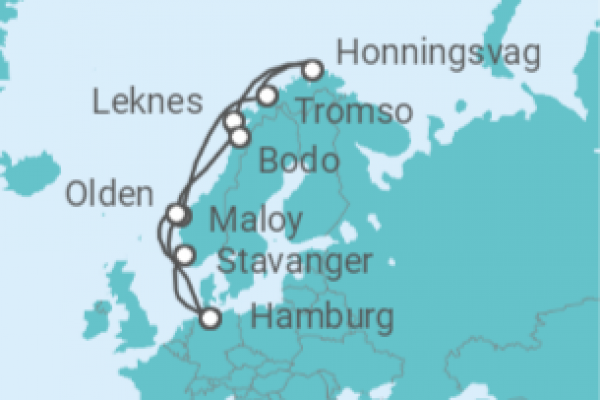 13 Night Norwegian Fjords Cruise On Costa Favolosa Departing From Hamburg
