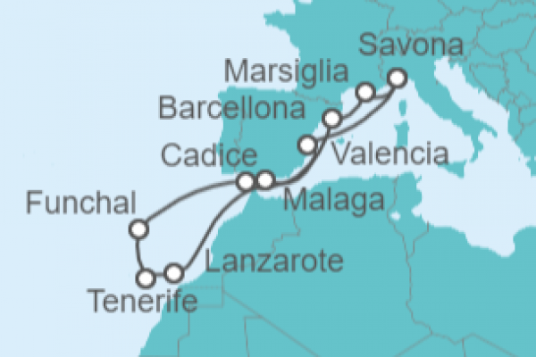 14 Night Canary Islands Cruise On Costa Firenze Departing From Savona