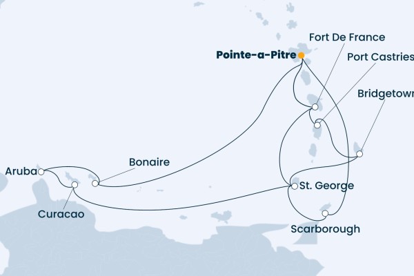 14 Night Caribbean Cruise On Costa Fascinosa Departing From Pointe A Pitre