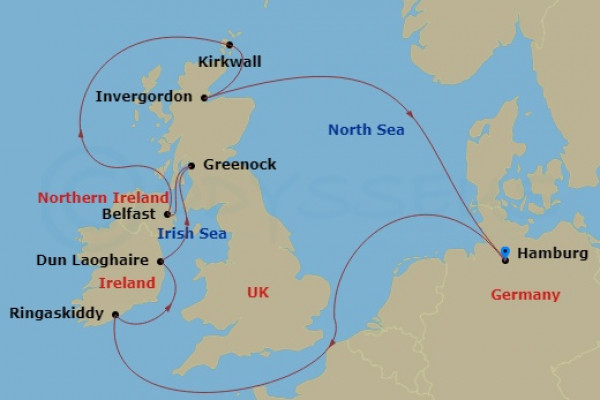 10 Night British Isles Cruise On MSC Preziosa Departing From Hamburg