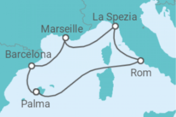 7 Night Mediterranean Cruise On AIDAblu Departing From Palma de Mallorca