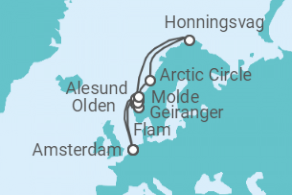 12 Night Norwegian Fjords Cruise On Jewel of the Seas Departing From Amsterdam