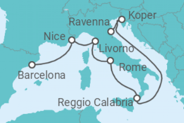 7 Night Mediterranean Cruise On Enchantment of the Seas Departing From Ravenna