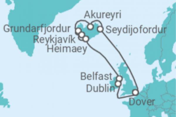 12 Night Iceland Cruise On Carnival Legend Departing From Dover