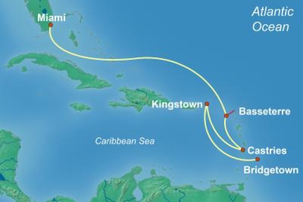 6 Night Caribbean Cruise On Rhapsody of the Seas Departing From Bridgetown Barbados