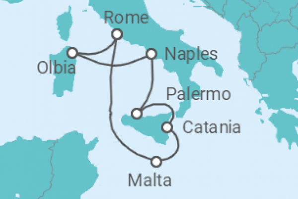7 Night Mediterranean Cruise On AIDAblu Departing From Civitavecchia Rome
