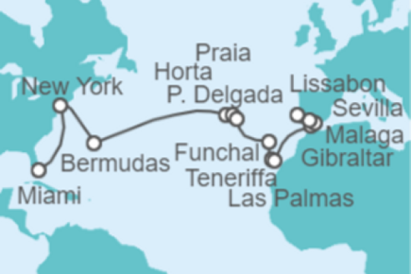 21 Night Transatlantic Cruise On Norwegian Sun Departing From Miami