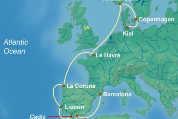 12 Night Repositioning Cruise On Costa Firenze Departing From Kiel