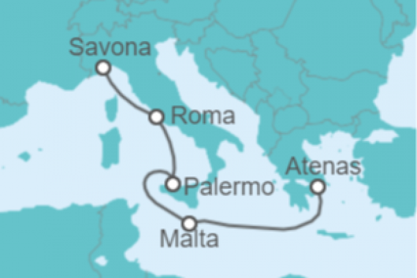 5 Night Mediterranean Cruise On Costa Fortuna Departing From Savona