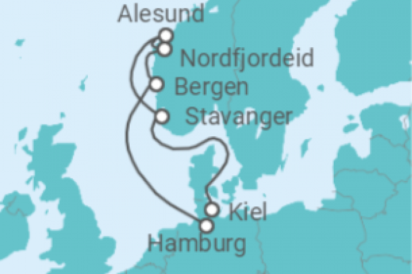 7 Night Norwegian Fjords Cruise On AIDAnova Departing From Hamburg