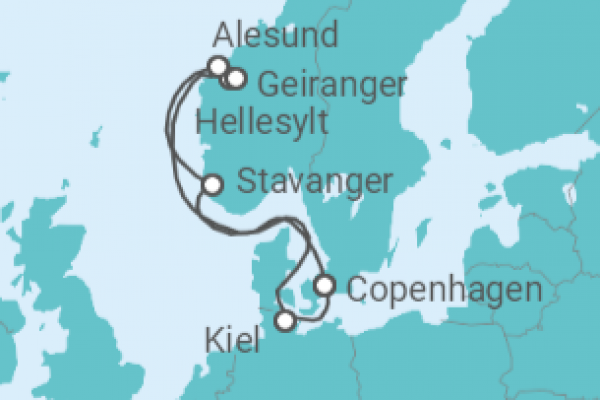 7 Night Norwegian Fjords Cruise On Costa Firenze Departing From Kiel