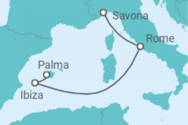 4 Night Mediterranean Cruise On Costa Diadema Departing From Savona