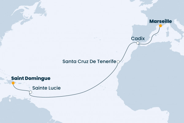 13 Night Transatlantic Cruise On Costa Pacifica Departing From Marseille