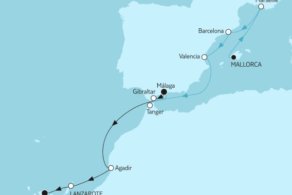 13 Night Repositioning Cruise On Mein Schiff Herz Departing From Palma de Mallorca