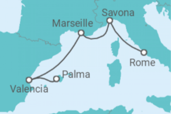 4 Night Mediterranean Cruise On Costa Pacifica Departing From Palma de Mallorca