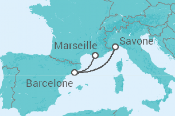 3 Night Mediterranean Cruise On Costa Pacifica Departing From Savona