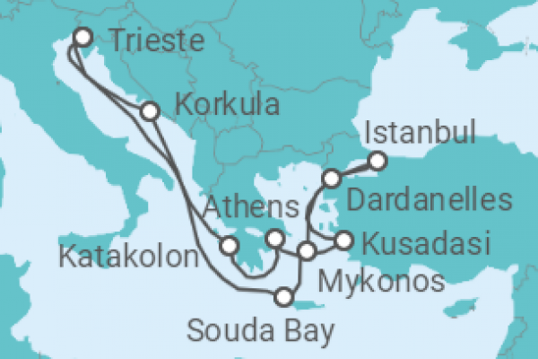 12 Night Eastern Mediterranean Cruise On Oosterdam Departing From Trieste