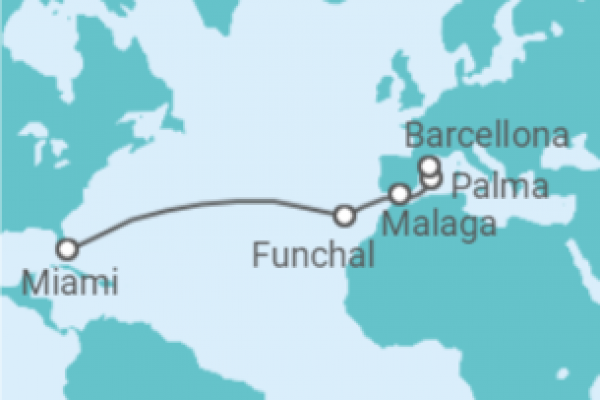 14 Night Transatlantic Cruise On Scarlet Lady Departing From Miami