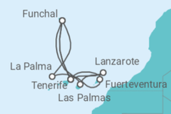 14 Night Canary Islands Cruise On Azura Departing From Santa Cruz (Tenerife)