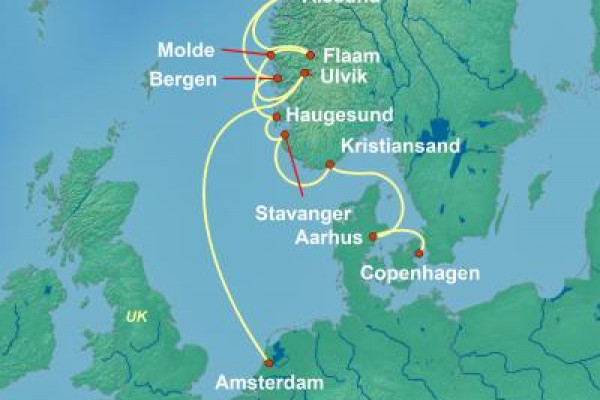 11 Night Norwegian Fjords Cruise On Nieuw Statendam Departing From Amsterdam