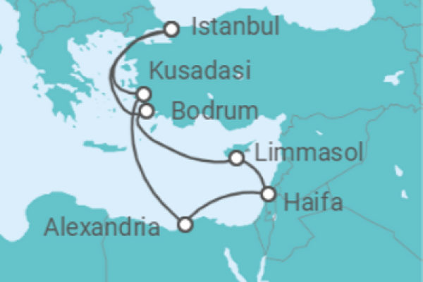 11 Night Eastern Mediterranean Cruise On Costa Fortuna Departing From Istanbul
