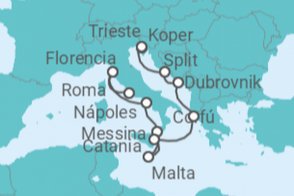 10 Night Mediterranean Cruise On Norwegian Viva Departing From Civitavecchia Rome