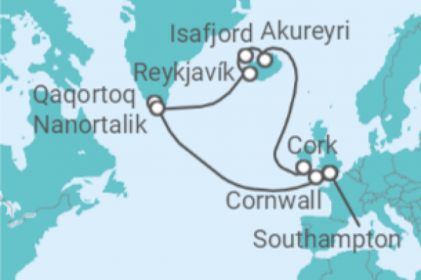 16 Night Iceland Cruise On Island Princess Departing From Southampton