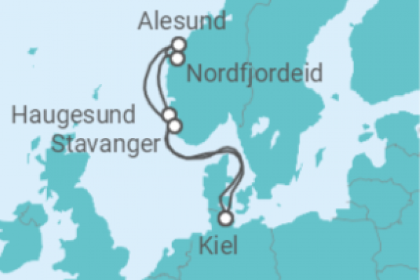 7 Night Norwegian Fjords Cruise On AIDAnova Departing From Kiel