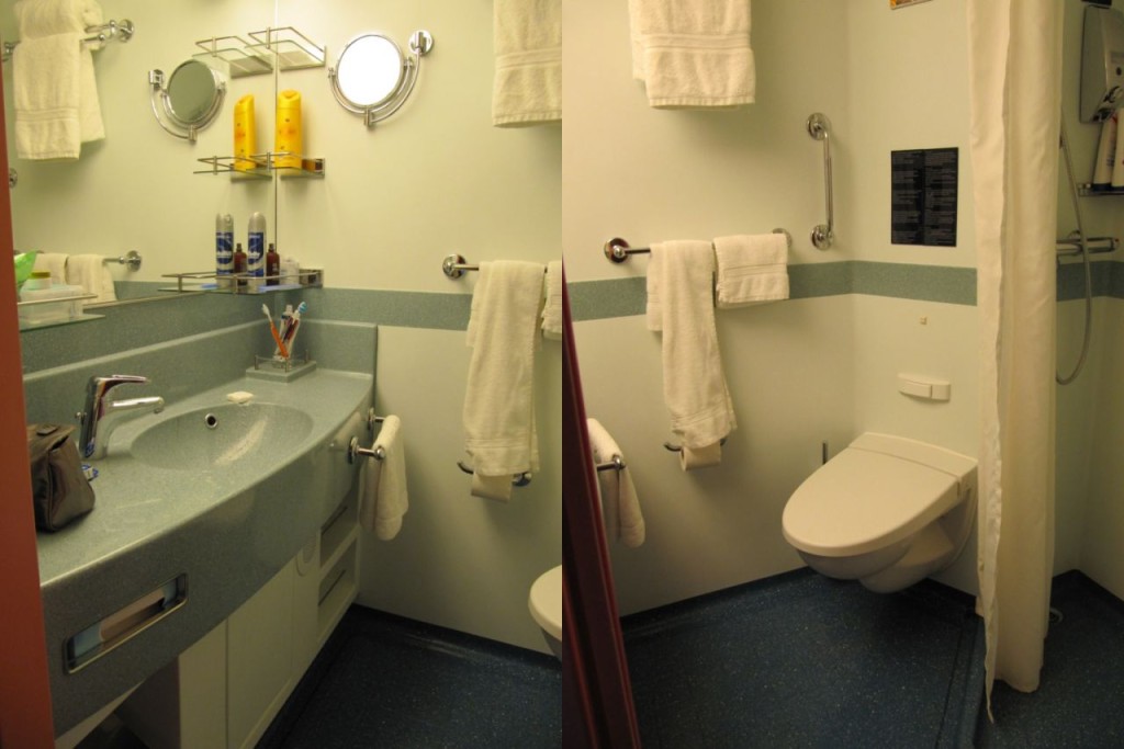 Bathroom on the Costa cruise ship