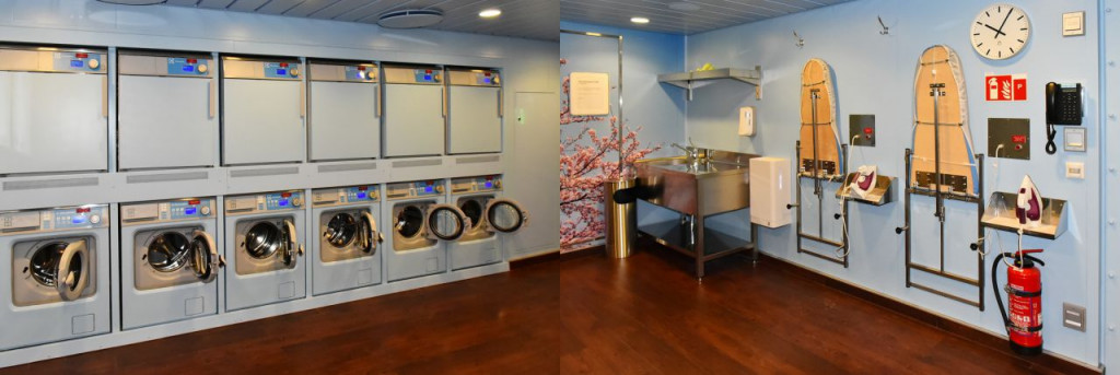 Laundry room on AIDA cruise ship
