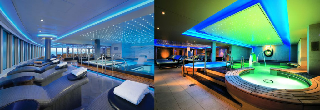 SPA area on the Norwegian Getaway and Norwegian Epic cruise ships