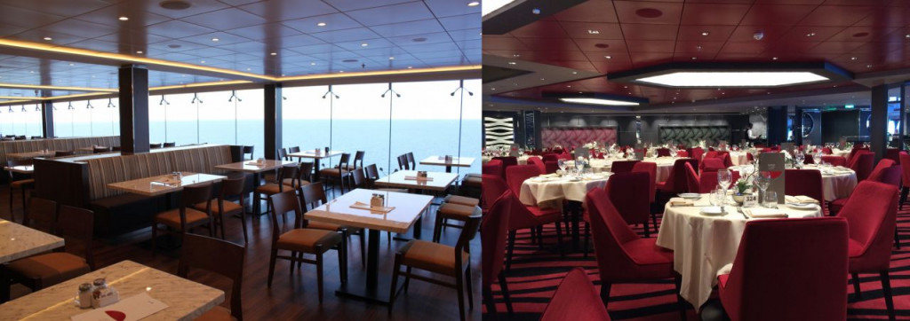 Marketplace Buffet and Waves Restaurant on the MSC Meraviglia