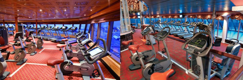 Fitness-center at Costa Luminosa and Costa Mediterranea