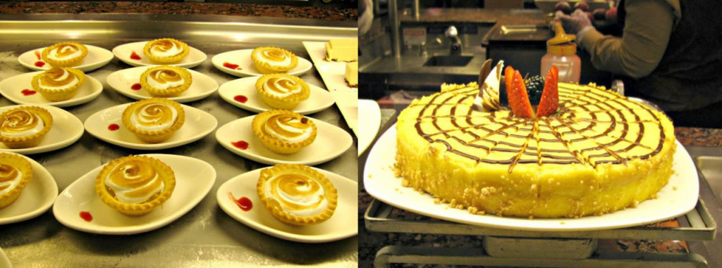 Desserts served at the buffet restaurant on one of the Norwegian Cruise Line ships