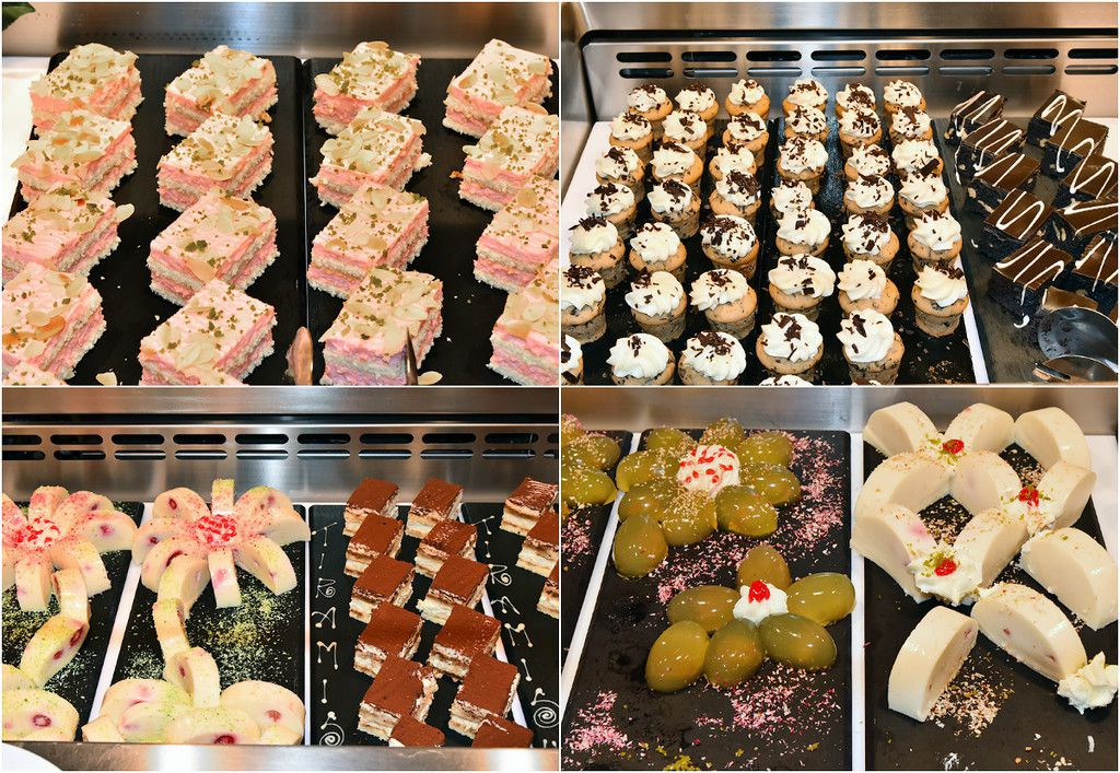 Desserts at the buffet restaurant